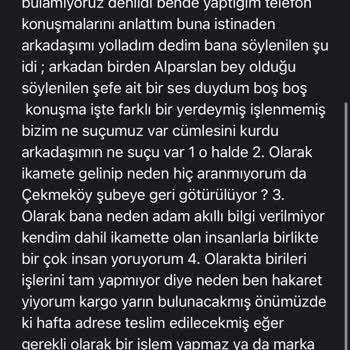 Kargo Dağıtım Sorunu Ve Hakaret