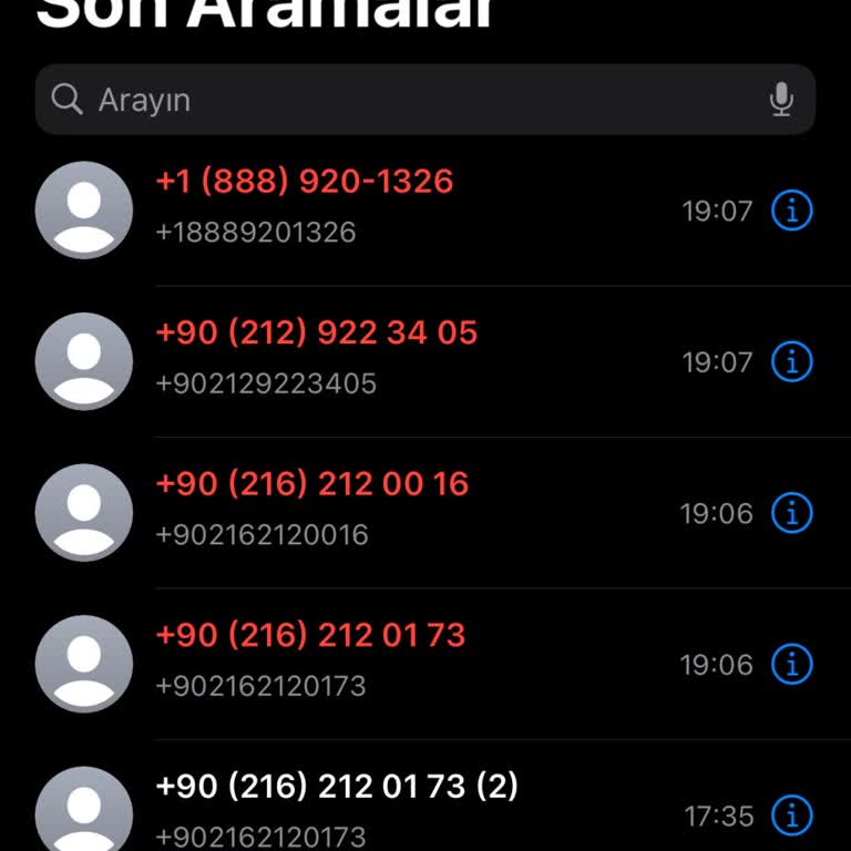 İstenmeyen Aramalar Ve Kayıt Silme Sorunu