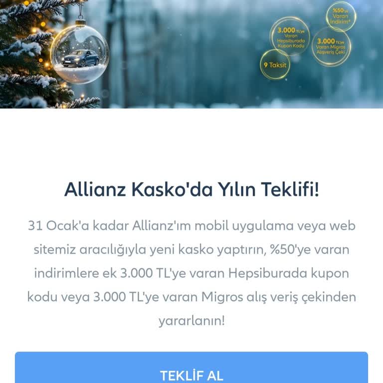 Yanıltıcı Kampanya: Allianz Kasko İndirimi
