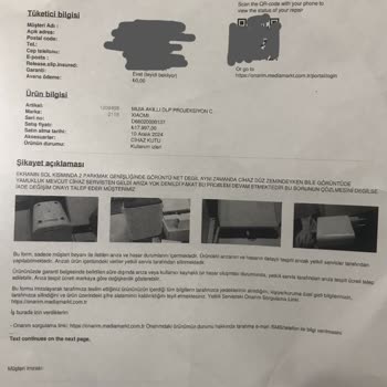 Xiaomi Projeksiyon Cihazında Görüntü Sorunu Ve İade Engeli