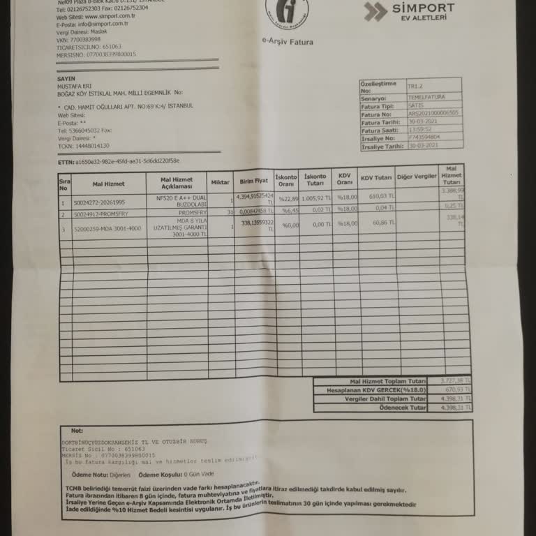 Vestel Garanti Sorunu Ve Ekstra Masraf Şoku