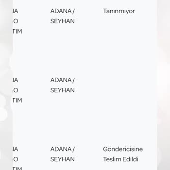 Yanlış Yönlendirilen Kargo Ve İade Edilen Ürün