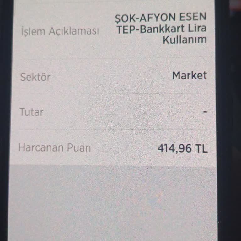 Bankkart Lira Kullanımında Yaşanan Sorun