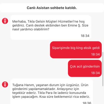 Eksik Sipariş Ve Yetersiz Müşteri Hizmeti