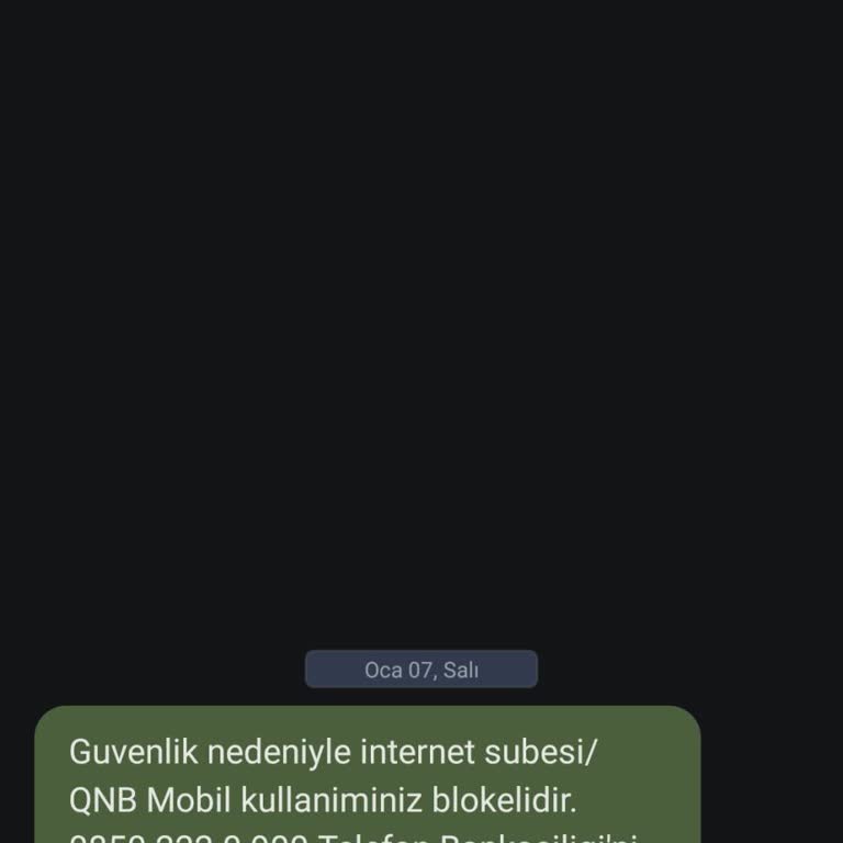 QNB Mobil Kullanımına Erişim Sorunu