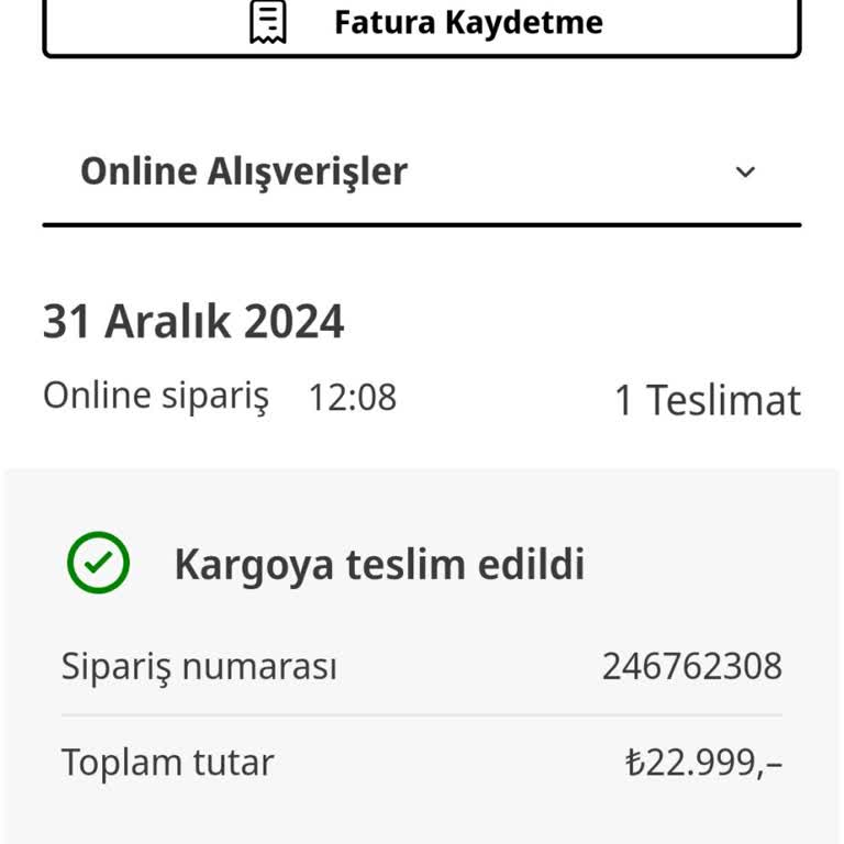 Teslimat Sorunu Ve Müşteri Hizmetleri Desteği Eksikliği
