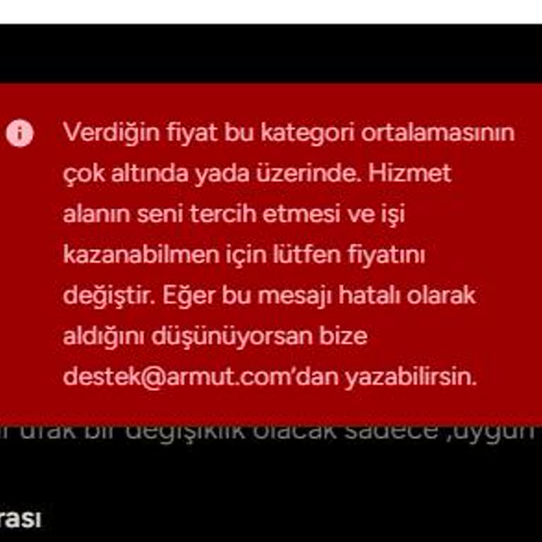 Teklif Verme Sorunu: Fiyat Uyarısı Ve Çözüm Arayışı