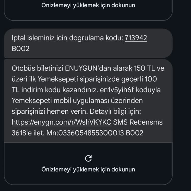 Beklenmedik Mesaj: Enuygun.com'dan Gelen Gizemli Bildirim
