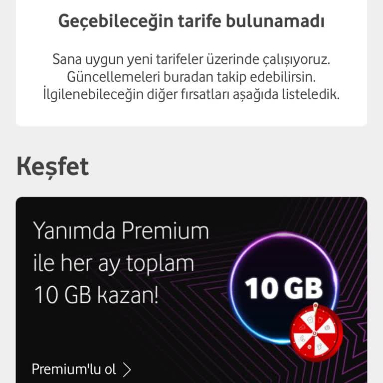 Vodafone Tarife Geçiş Sorunu Ve Mağduriyet