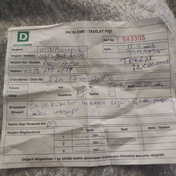 Deichmann'dan Aldığım Ayakkabının Kalitesizliği Ve Müşteri Hizmetleri Sorunu