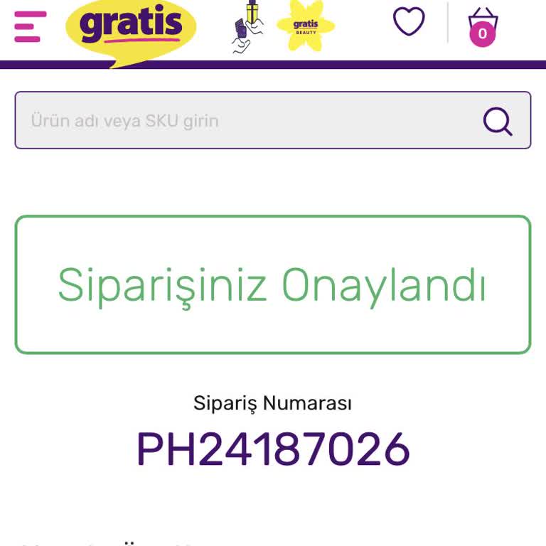 Online Siparişin Hazırlık Sürecinde Gecikme