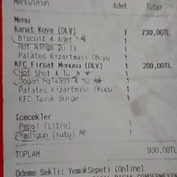 Siparişte Eksik Ürün Sorunu