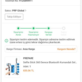 Aras Kargo'nun Teslimat Sorunu: Evde Olduğumuz Halde Kargomuz Teslim Edilmedi