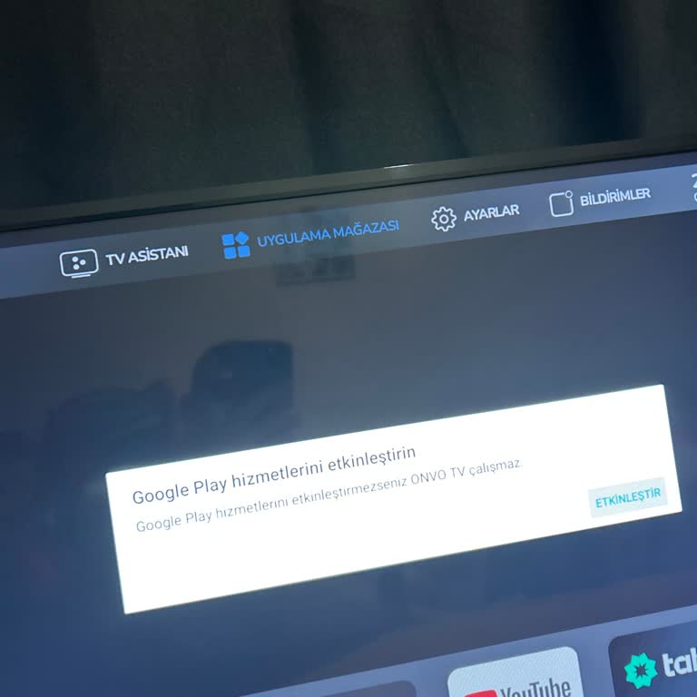 Onvo TV Güncelleme Sonrası Google Play Sorunu