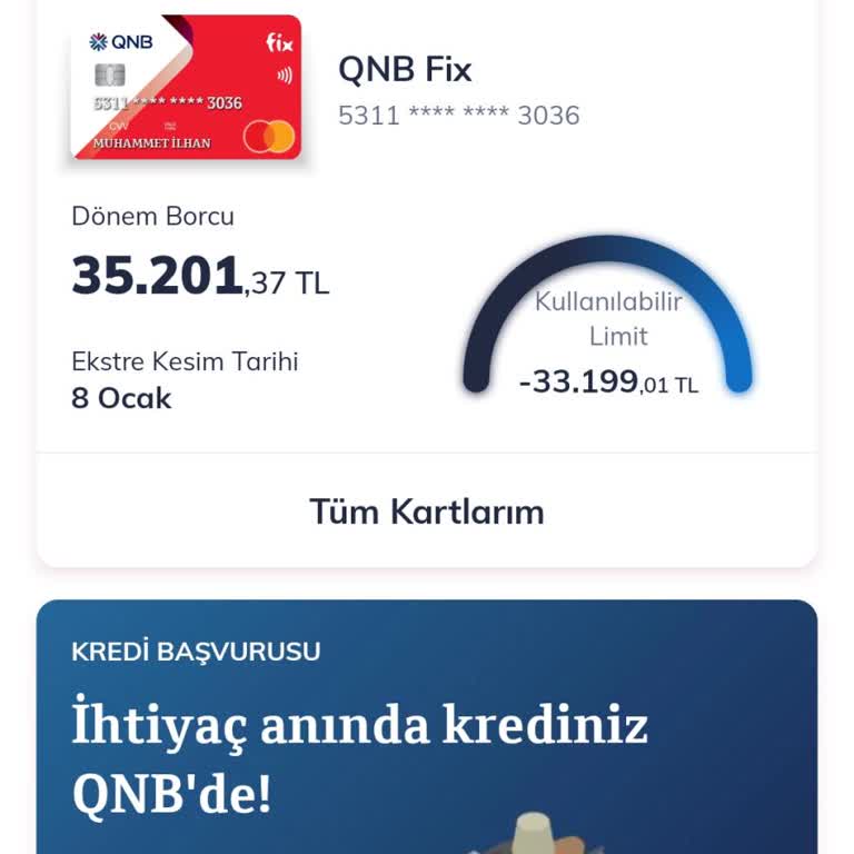 Kredi Kartı Limit Kısıtlaması Mağduriyeti