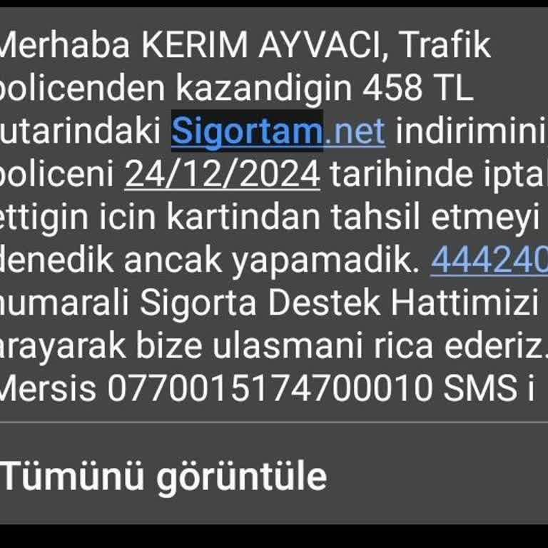 Sigorta İptali Sonrası İade Sorunu