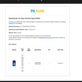 İade Ücreti Hala Hesabıma Yatmadı!