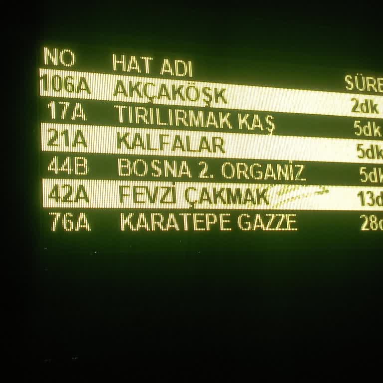 Saracoğlu Otobüsünün Gecikmesi Ve Yanlış Bilgilendirme