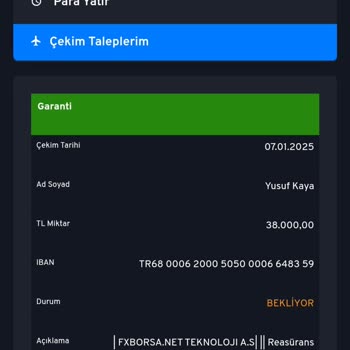 Para Çekim Sürecinde Ekstra Ücret Talebi Ve Gizlilik Sorunları