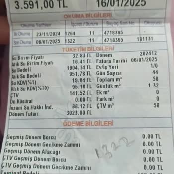 İstanbul Büyükşehir Belediyesi Yüksek Gelen Su Faturası Bedeli!