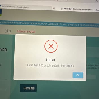 Aksa Gaz Faturası Oluşturma Sorunu Ve Müşteri Hizmetleri Yönlendirmesi