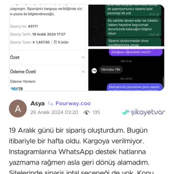 19 Gündür Kargoya Verilmeyen Alışveriş Ve İade Sorunu