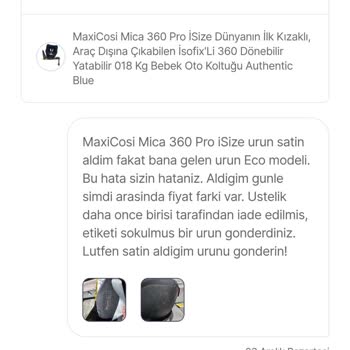 Yanlış Ürün Gönderimi Ve Maddi Mağduriyet