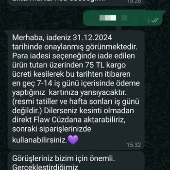 İade Edilen Ürünün Ödemesi Hala Yapılmadı