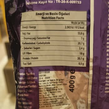 Gold Harvest Kuruyemiş Kuruyemiş Paketinde Tuz Ve Kabuk Sorunu