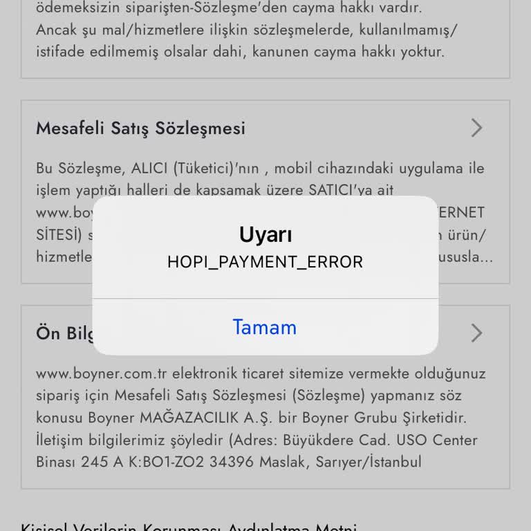 Hopi Payment Error: Gift Card Ve Paracık Kullanım Sorunu