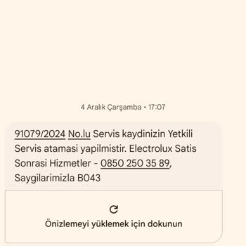 Electrolux Servis Süreçlerinde Sorun Ve Müşteri Memnuniyetsizliği