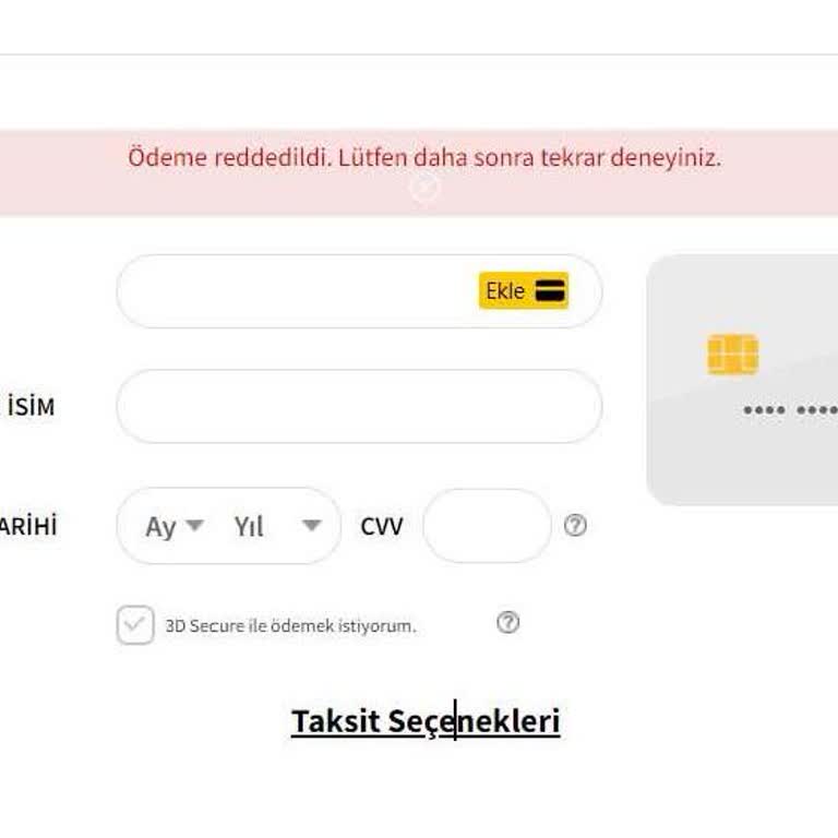 Ödeme Sorununa Çözüm Bulamayan Müşteri Hizmetleri