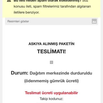 Mango Siparişim Gümrükte Takıldı