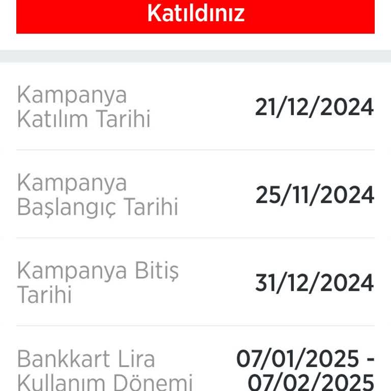 Bankkart Lira Kampanyası Hüsranı