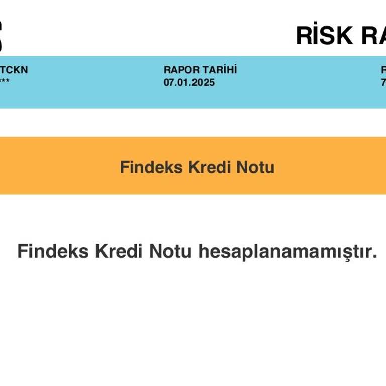 Sicil Affı Ve Findeks Notu Güncelleme Talebi