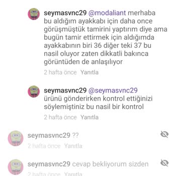Yanlış Numara Ve Hasarlı Ayakkabı Sorunu