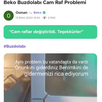 Grundig Buzdolabı Rafları Kendi Kendine Kırılıyor!