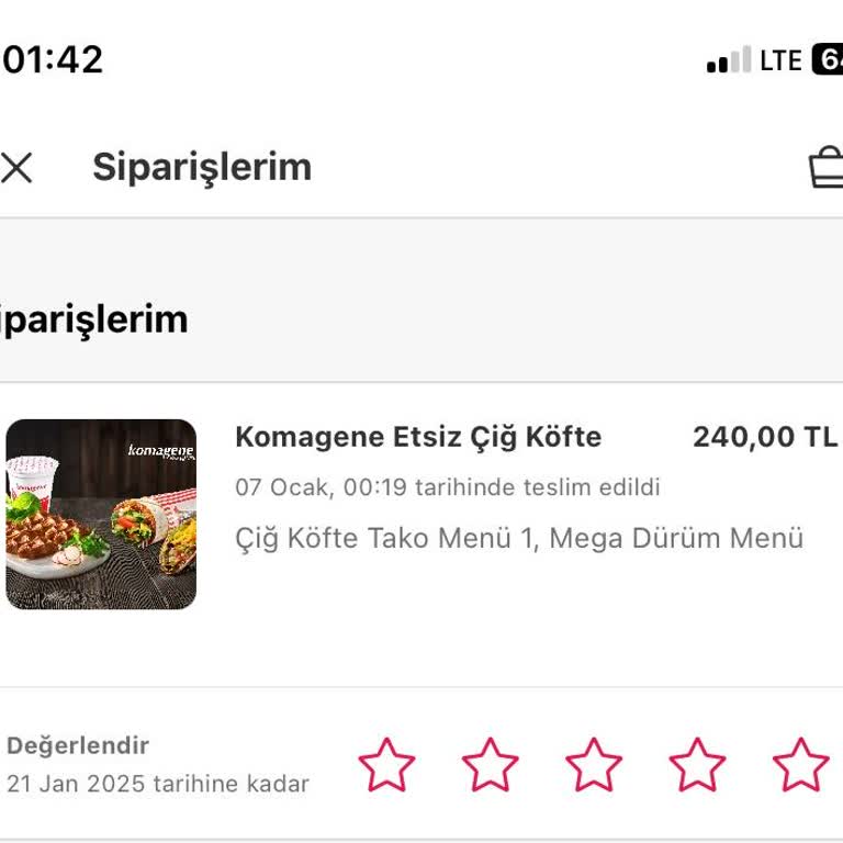 Yemek Siparişim Gelmedi Ve İade Yapılmadı