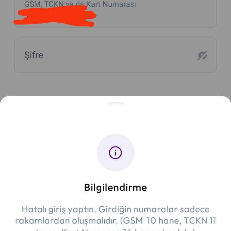 Mobil Uygulamada Erişim Sorunu Ve Kredi Kartı Yükleme Problemi