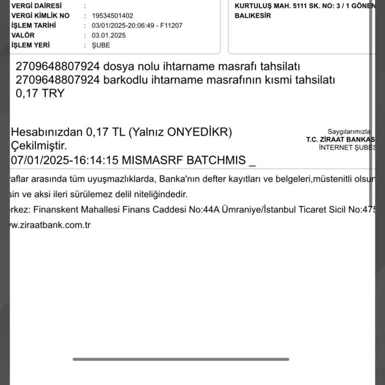 Ziraat Bankası'ndan Haksız Ücret Kesintisi