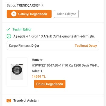 Hoover Çamaşır Makinesi: Yüksek Ses Sorunu Ve İade Talebi