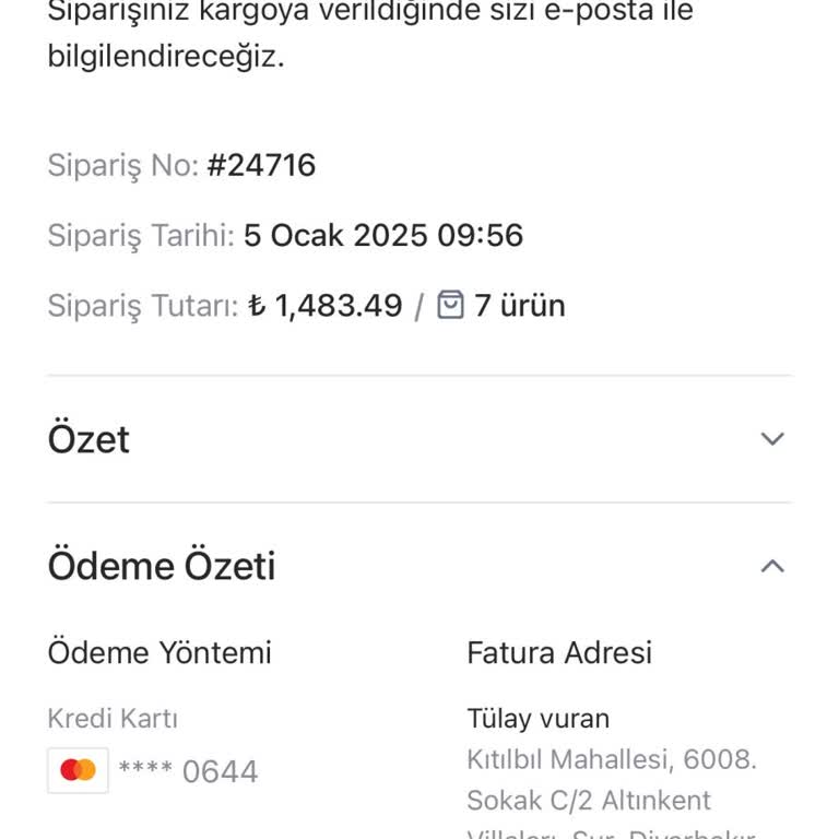 İletişim Sorunu Ve Yanıtsız Kalan Sipariş