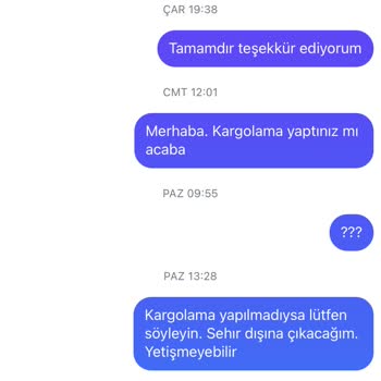 Yanlış Ürün Gönderimi Ve İletişim Sorunları