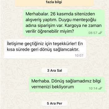 Teslimat Gecikmesi Ve İletişim Sorunları