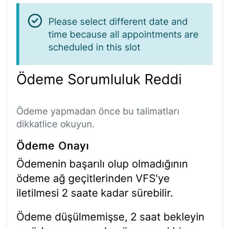 VFS Global Fransa Vize Randevu Sistemi Sorunu