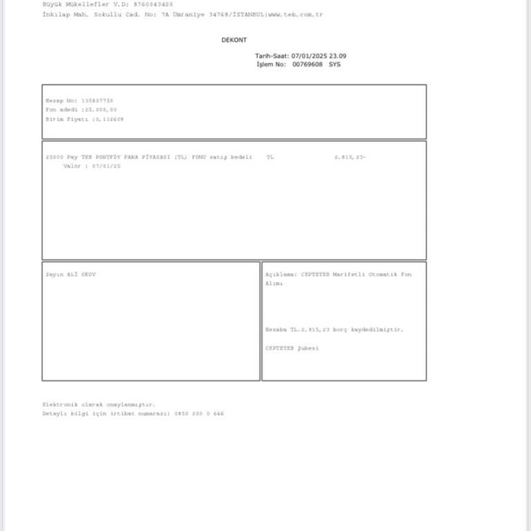 Hesaptan İzinsiz Fon Alımı Ve Eksik Faiz İşletimi