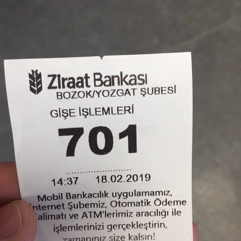 Ziraat Bankası Terminal Şubesi'nde Verimsiz Hizmet