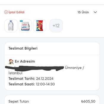 A101 Kapıda Siparişim Gelmedi Üstüne İade De Yapılmadı
