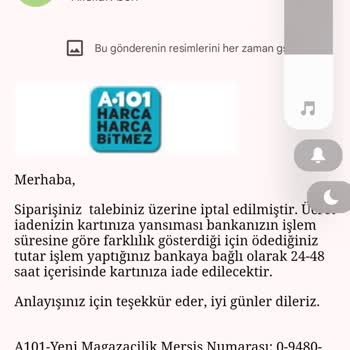 A101 Kapıda Siparişim Gelmedi Üstüne İade De Yapılmadı
