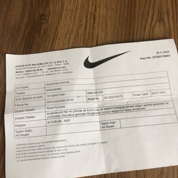 Nike Ayakkabılarda Hızlı Deformasyon Sorunu